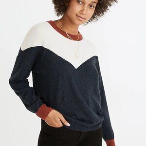 Colorblock Yoke Pullover Sweater